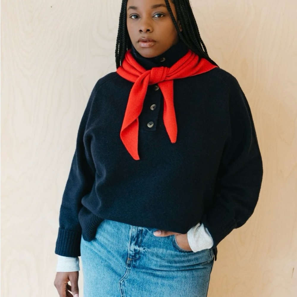 TBCo merino wool triangle scarf